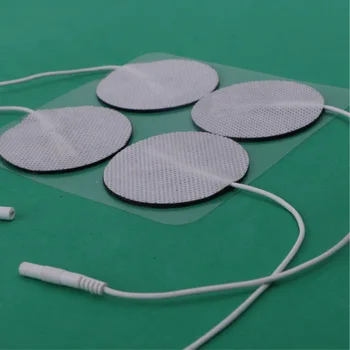 

20pcs 4cm Round 2.0 Pin Non-woven Adsorption Electrode Pad Adhesive Gel Paste for Tens Therapy Massager Conductive Patch Sticker
