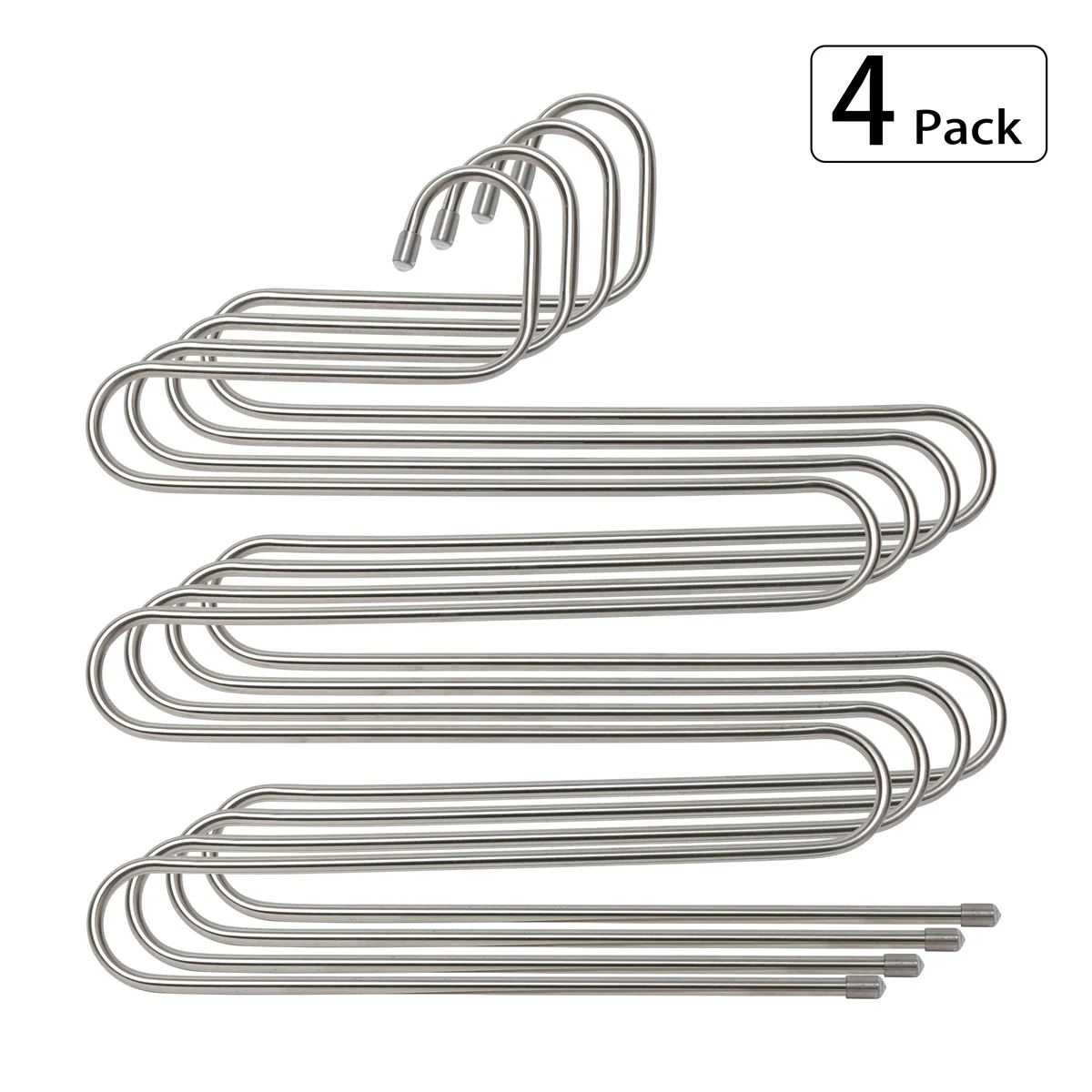 

Pants Hangers Stainless Steel Multi Function S-Shaped Clothes Hanger for Scarf Belt Tie Coat Closet Organizer Dropshipping JZ001