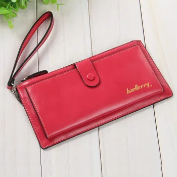 

Purse leather wallet Women Card Holders Purse Vallet Female Womens Wallets Handy Coin Zipper Coin Purse slim woman wallet long