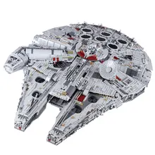 H&HXY IN STOCK 05132 Millennium 8445pcs Compatible 75192 Star Plan Series Ultimate Falcon Collectors Model Building Bricks Toys