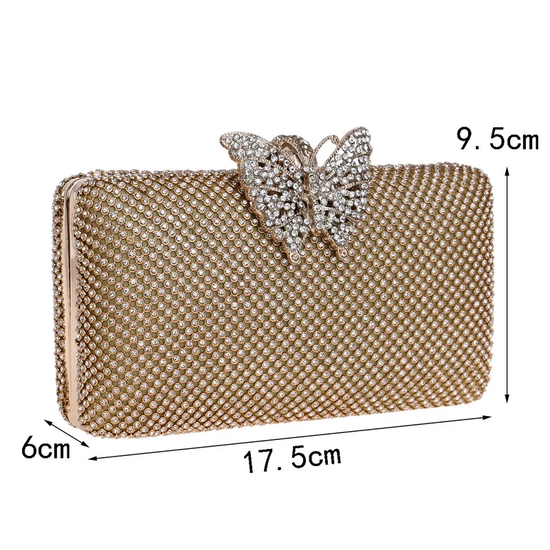 Luxy Moon Butterfly Evening Bag Size