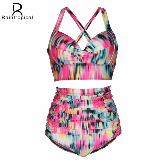 2019 Nieuwe Plus Size Badmode Grote Maten Badpak Hoge Taille Bikini