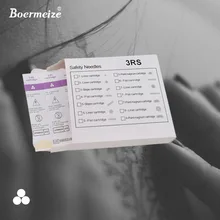 Agulhas de tatuagem Maquiagem Permanente Pen Máquina Plana Dicas Professional 100 monte peça 3RS Descartável Esterilizado de Alimentação para Sobrancelha lip