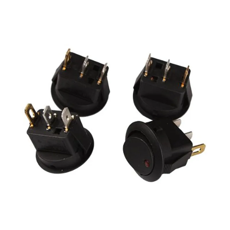 

'The Best' 4pcs High Bright Led Button Dot Light 12V 16A Car Auto Boat Round Rocker ON/OFF Toggle Switch 889