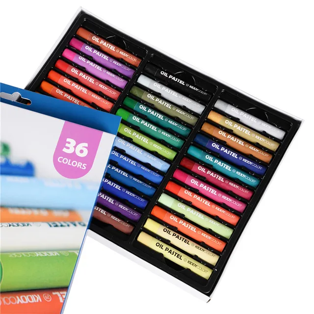 online shop 24 36 colors kid crayon oil pastel drawing set count box