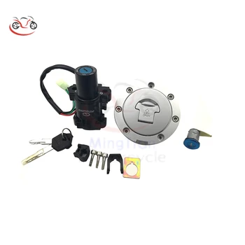 

Motorcycle Ignition Switch Oil Fuel Gas Tank Cap Cover Seat Locks Key Set for Honda CBF500 04-05 CBF600 2004-2009 CBF1000 06-10