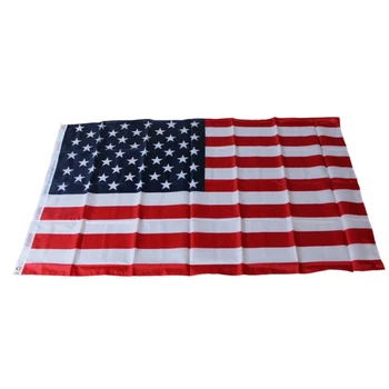 

New 90*150cm American Flag Polyester Banner Indoor Outdoor Home Decoration US Flags qiang