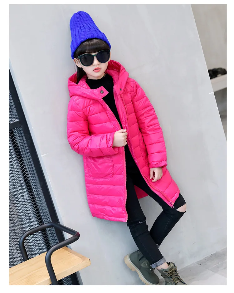 hooded children thick down coat winter 2017 long warm jacket for girls kids coats for little big girl outerwear clothing 8 10 12 years  (17)