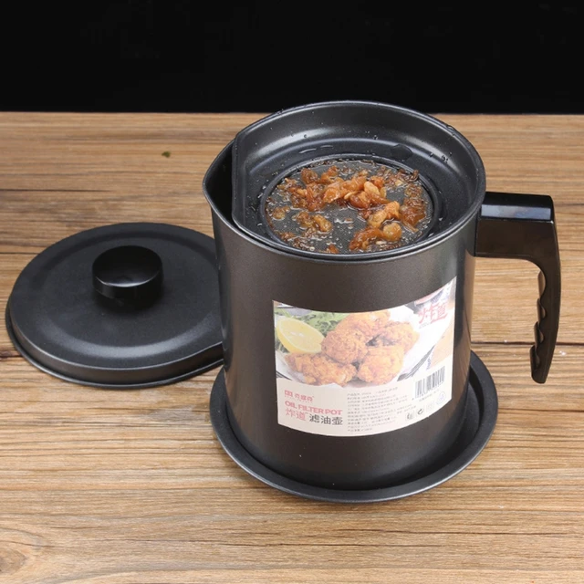 Best Price Oil Container Stainless Steel Filter Pot Storage Bottle Household Kitchen Tools