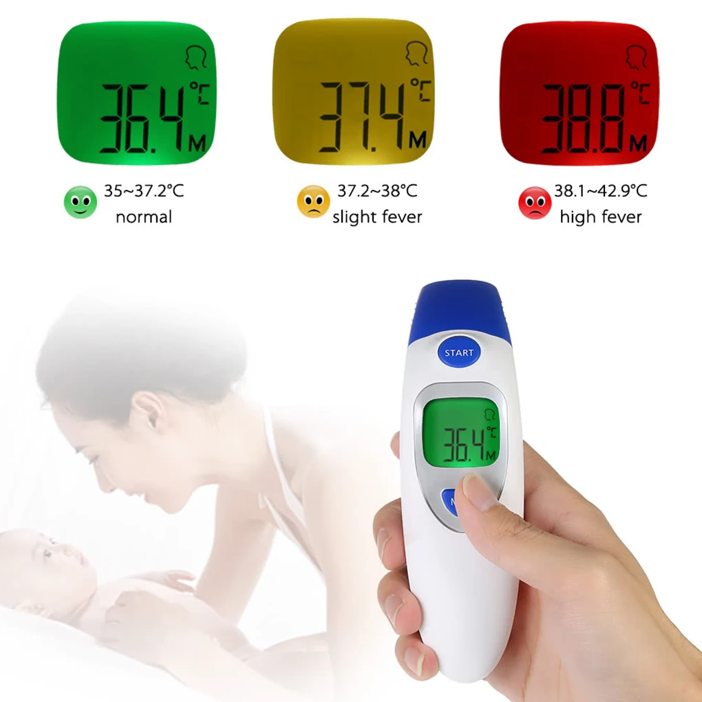 

EFT-161 LCD Digital Thermometer Infrared Forehead Ear Non-contact Temperature Meter Baby Adult Body IR Termometer