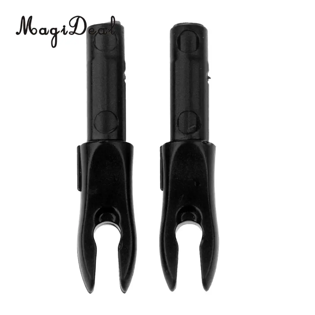 MagiDeal 12pcs Smooth Release Pin Nocks Plastic Nocks Tails for Inner Diameter 4.2mm Arrow Shaft Archery