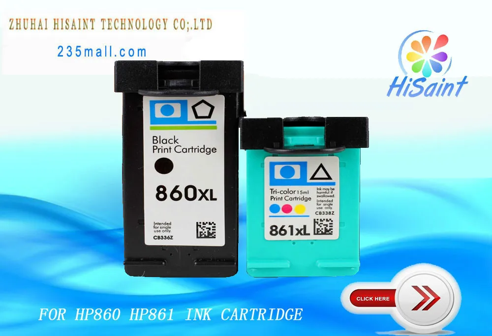Compatible for HP 860 861 ink cartridge for J5700 C5200 C4300 4200 D4268 D4268/D5368/C4388/C4348 