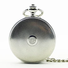 Винтажные серебряные механические мужские часы с римским циферблатом мужские часы ручной Ветер Механические карманные часы с брелоком цепочкой мужские подарок