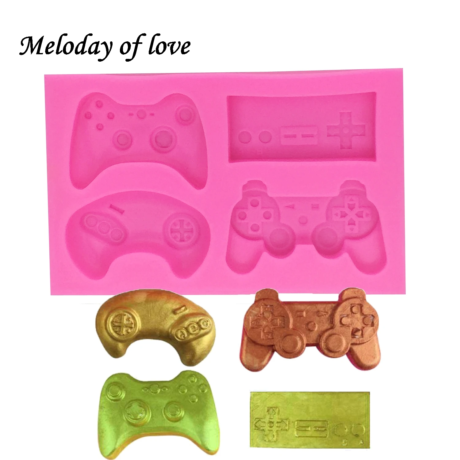 Клавиатура силиконовая форма контроллер геймпад игра DIY украшения торта инструменты помадка шоколад Fimo Полимерная глина-смола T1396
