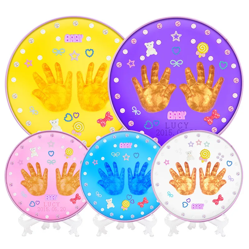 Baby Souvenirs newborn Baby Hand and Footprint Makers Soft Modeling