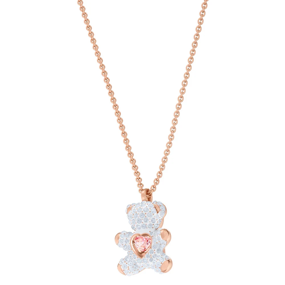 

SWA RO 2019 Original New TEDDY Pendant Necklace Female Shining Pulsating Crystal To Send His Girlfriend The Best Choice Jewelry