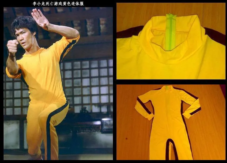 Bruce lee костюм. брюс ли в желтом костюме. костюм кимоно брюс ли. рубашка брюса ли. брюс ли желтый комбез.