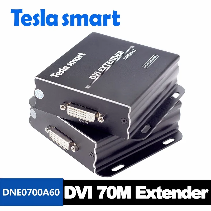 Новые HD видео DVI Extender 70 м (RX и TX) по Cat6 Cat5e Поддержка Разрешение до 4 К * 2 К