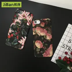 JiBan вишня Пион цветок мобильный чехол для телефона для iPhone 6 6 S 7 8 Plus Чехлы матовый Защитная крышка все включительно Hard Shell