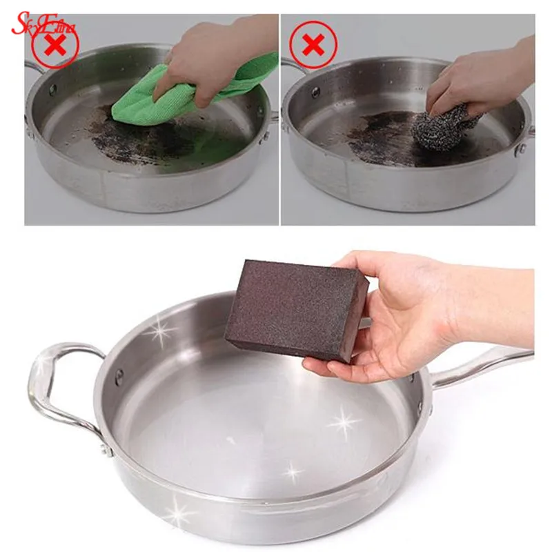 

1pcs/5pcs High Density Nano Emery Magic Sponge Removing Rust Rub Cleaner Magic cleaning sponge Kitchen Accessories tools 7Z