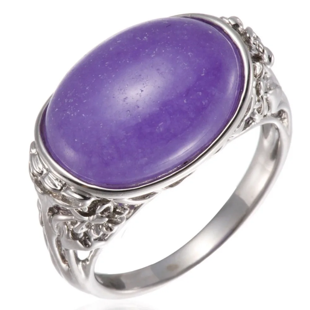 

00659 Purple Jade Solid Ring
