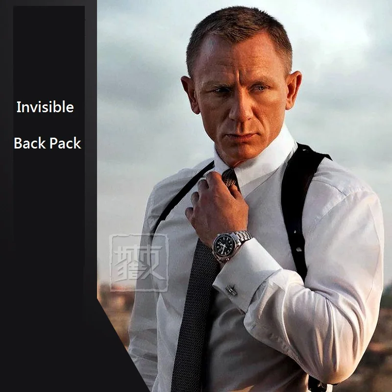 

Fashion Men Invisible Shoulder Bag Oxter Bag Hide Wallet, Capcity for iPad iPhone, Creative Cool Gift