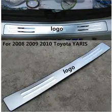 Высококачественный протектор заднего бампера из нержавеющей стали для 2008, 2009, 2010, 2011, 2012, 2013,, Toyota YARIS Авто стиль