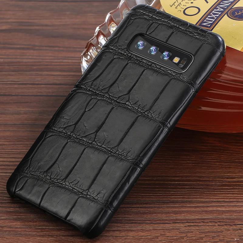 Роскошный oraginal чехол из крокодиловой кожи для Samsung Galaxy s10 SE S9 S8 S7Edge marvel Note 8 9 a50 a70 A40