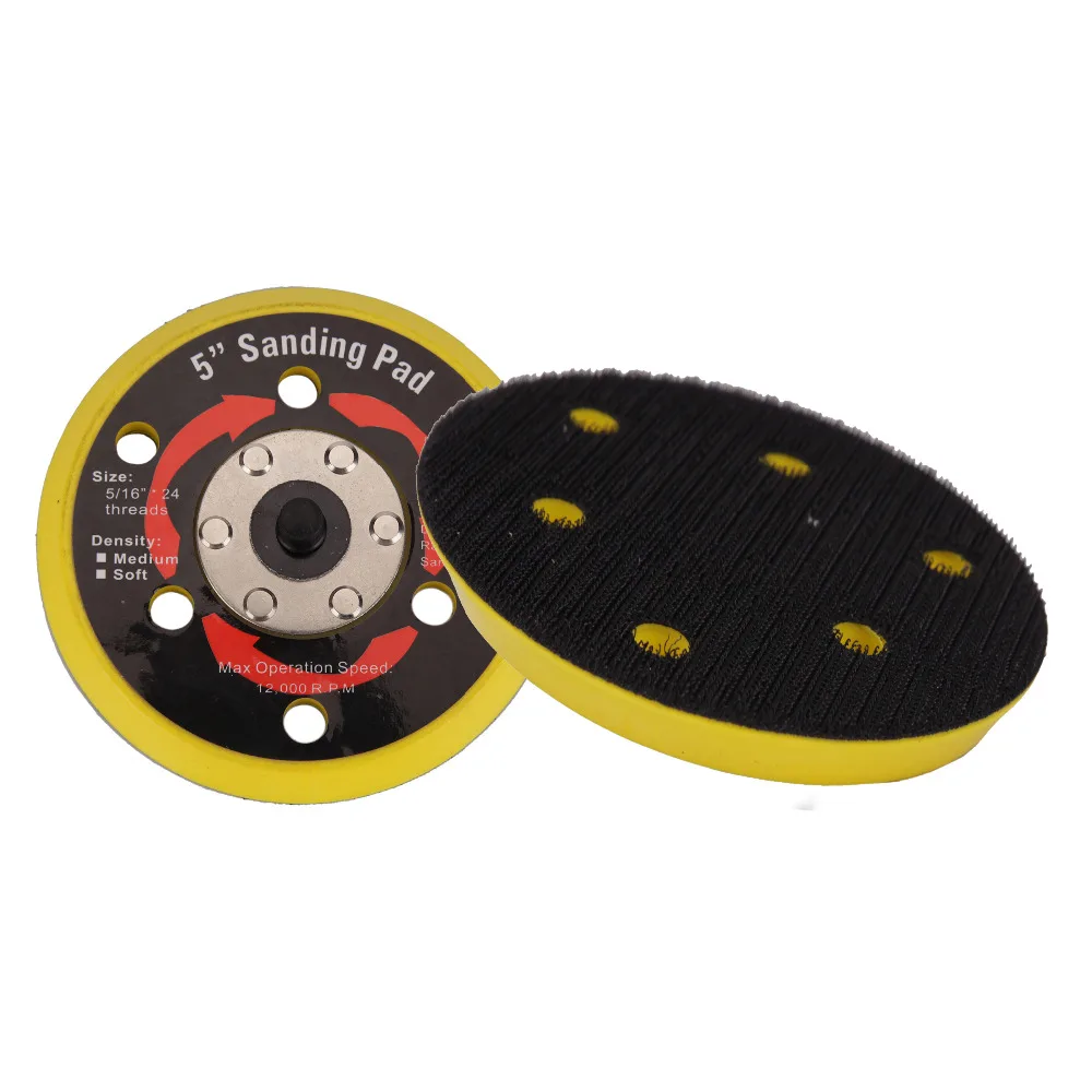 5'' Abrasive Sanding Disc with 6 holes Air Sander Adpater Polishing