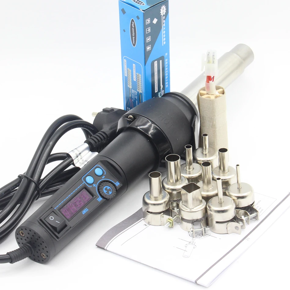 RIESBA 8858 LCD 650W Портативная паяльная станция пистолет горячего воздуха сварочный