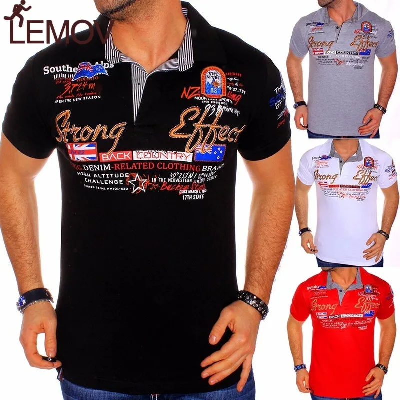 

LEMOV 2019 New Men's Running Shirt High Quality Men Cotton Short Sleeve Shirt Solid Male Slim Fit Gym Shirt Men's Sports Wear