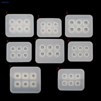 

Hot Silicone Mold Round Square Oval Shape Bead Mold Resin DIY Bracelet Craft Tool For Jewelry Making Cake Candy Mould
