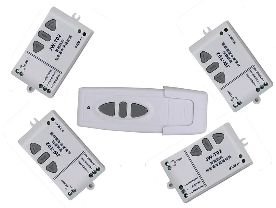 

High quality 220V wireless projection screen remote control switch projection curtain remote control switch(4+1)5pcs