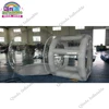 Transparent PVC Inflatable Dome Camping Tent 3m Inflatable Bubble Lodge Tent With 2m Trance Frame Tube 3