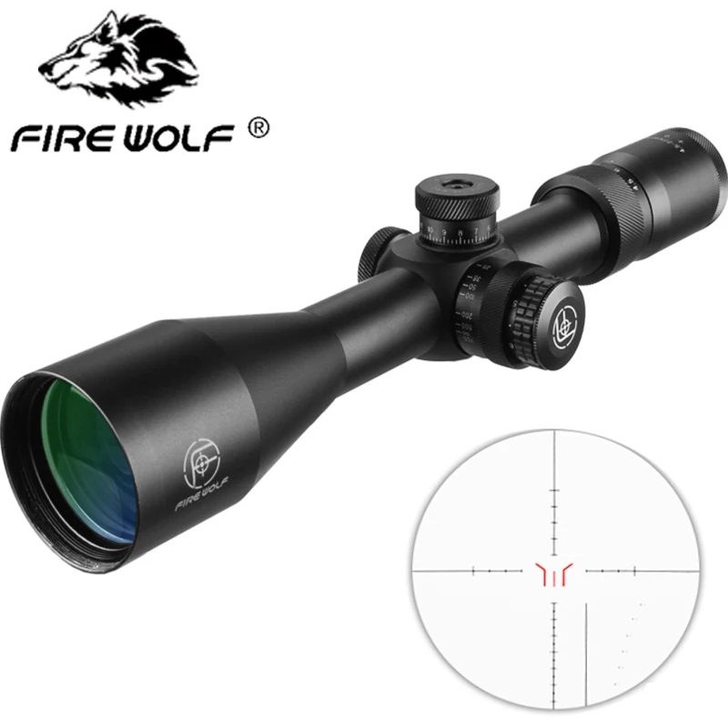 FIRE WOLF 4,5-27X50 винтовка Оптический прицел с полностью мульти-зеленым покрытием оптика для стрельбы из лука охота