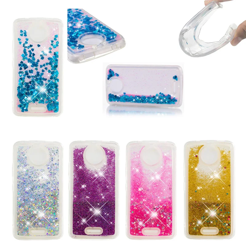 

Luxury Glitter Liquid Sand Quicksand Soft Silicone Phone Cover for Motorola G5 G5s E4 US EU Plus C G6 Plus 2018 Z3 E5 Play Case
