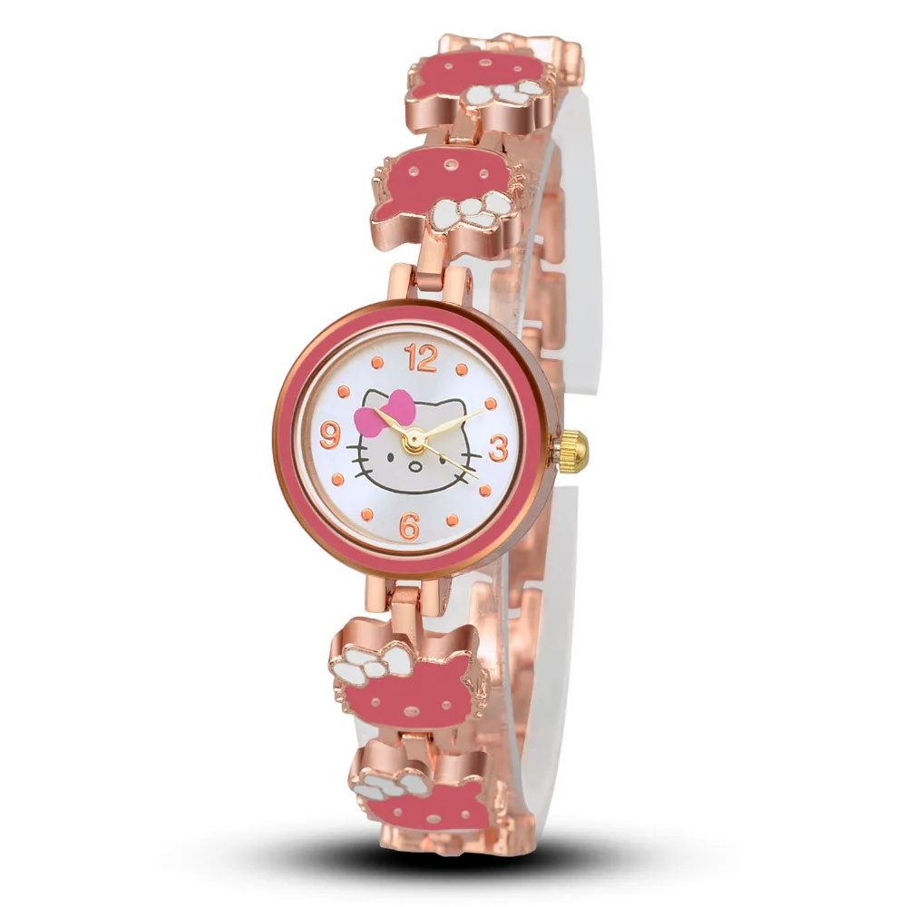 

Women Hello Kitty Watch fashion casual dress wristwatch quartz relogio feminino female watches cartoon luxury hot sale clock