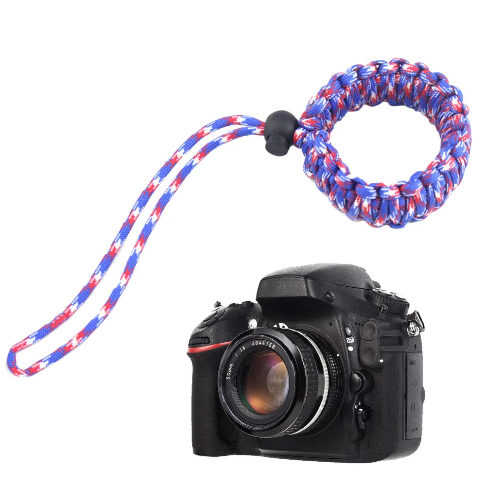 Браслет Besegad для цифровой камеры плетеный наручный ремень Nikon Canon Sony Pentax Minolta Panasonic