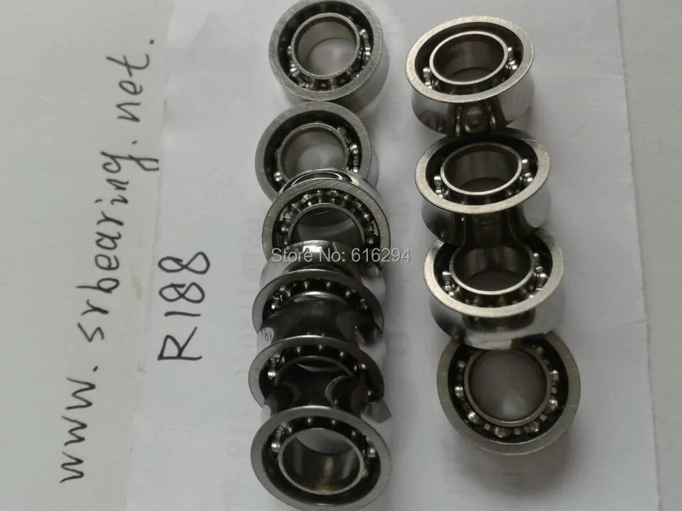 

50pcs R188kk(6.35*12.7*4.762) R188UU / 10 steel balls / R188 YOYO ball bearings / U-groove bearings