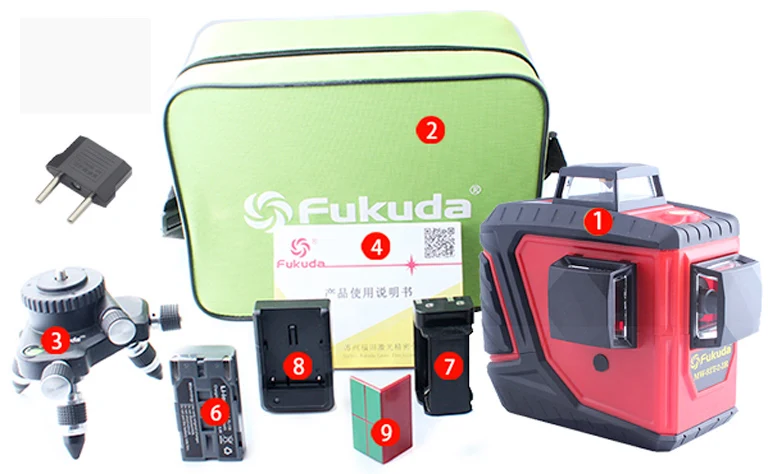 

Fukuda 12Lines 3D MW-93T Laser Level Self-Leveling 360 Horizontal And Vertical Cross Super Powerful green/red Laser Beam Line