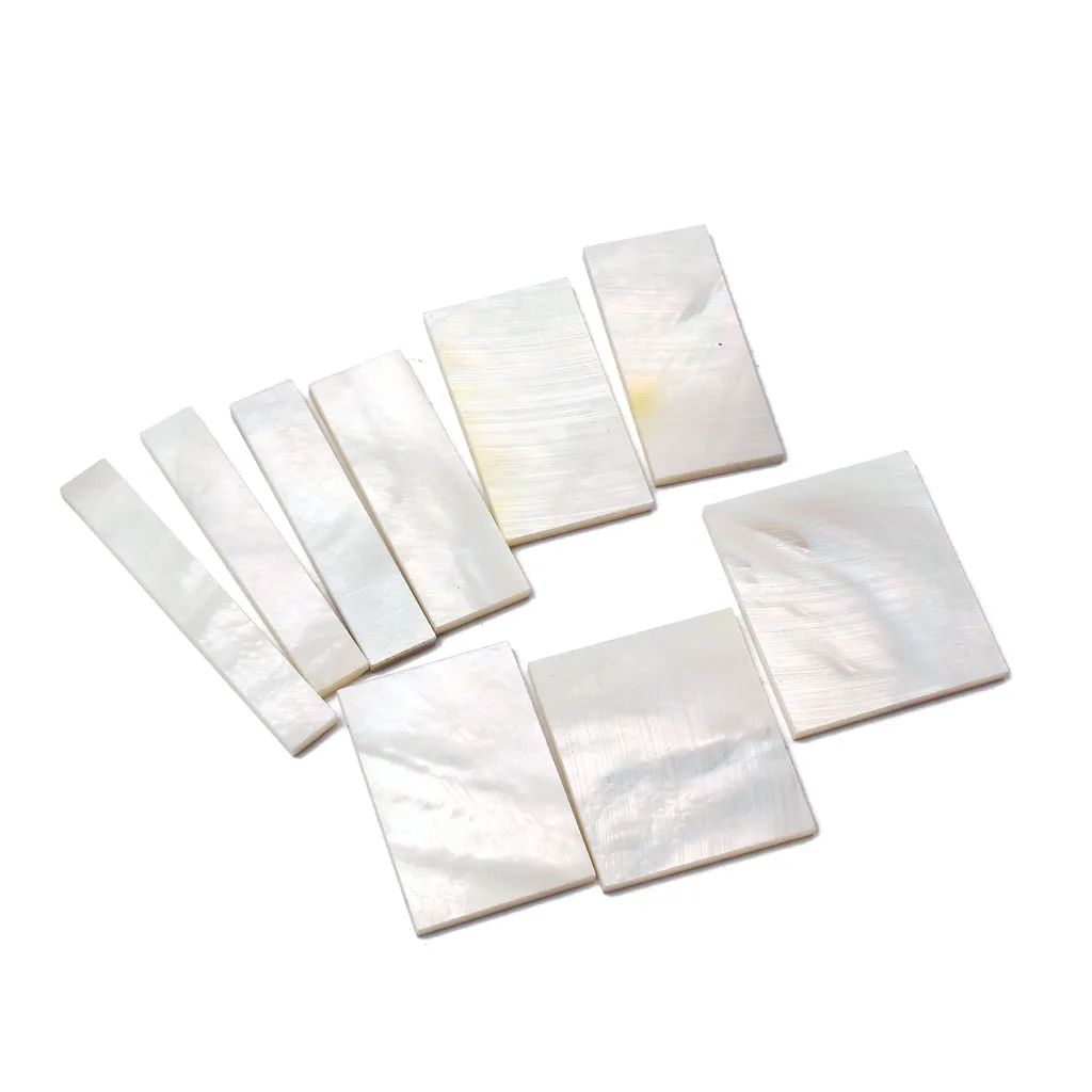 DIY Inlays Material White Mother of Pearl Inlay Blank for Guitar Fingerboard Guitar Neck Musical Stringed Instrument Accessories