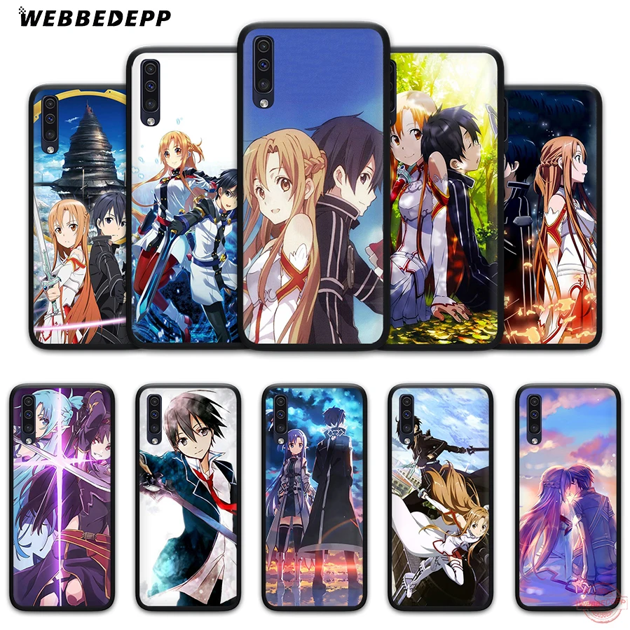 Мягкий чехол для телефона WEBBEDEPP Sword Art Online SAO Anime Samsung A50s A40s A30s A20s A10s A60 A70 M10 M20 M30 M40 |