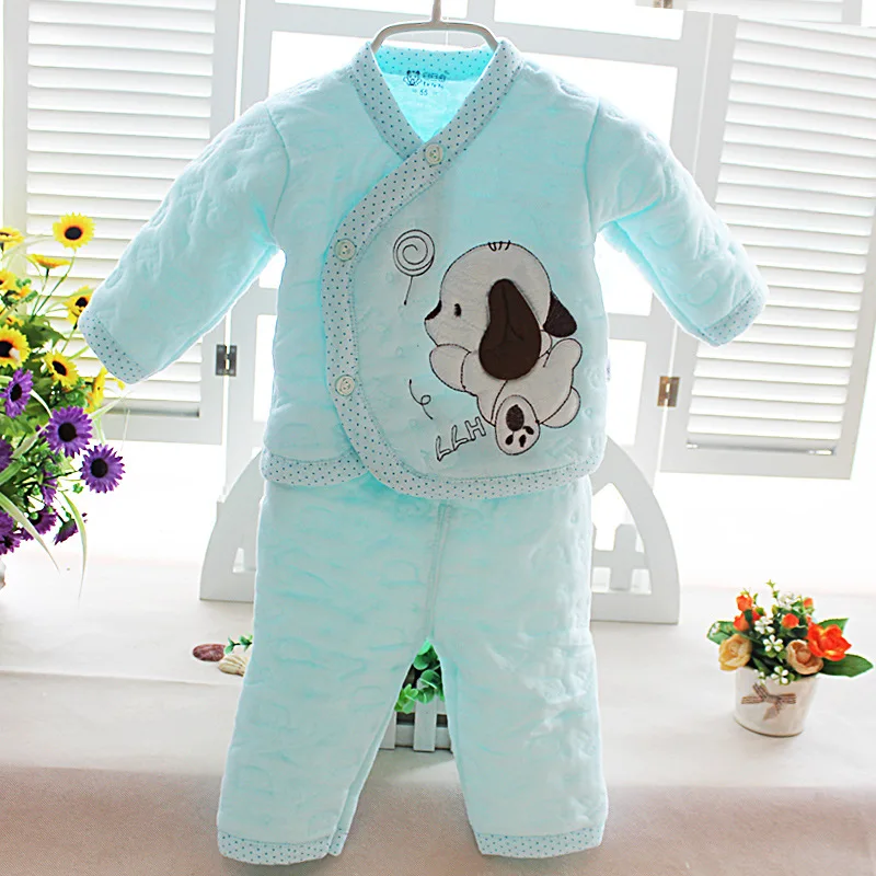 Брендовая Одежда для новорожденных от 3 до 6 месяцев, осенне-зимняя одежда для маленьких девочек Одежда для мальчиков младенцев с длинными рукавами, комплект, костюм, пальто, наряд