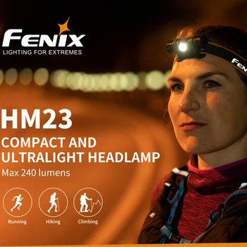 

Fenix HM23 Cree neutral white LED Max 240 lumens Waterproof AA Headlamp