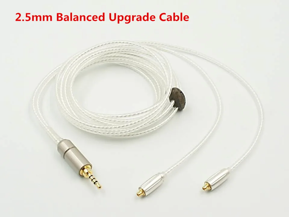 Hot KZ Copper Silver Hybrid Plating Upgrade Line Earphone Cable For HiFi Sound