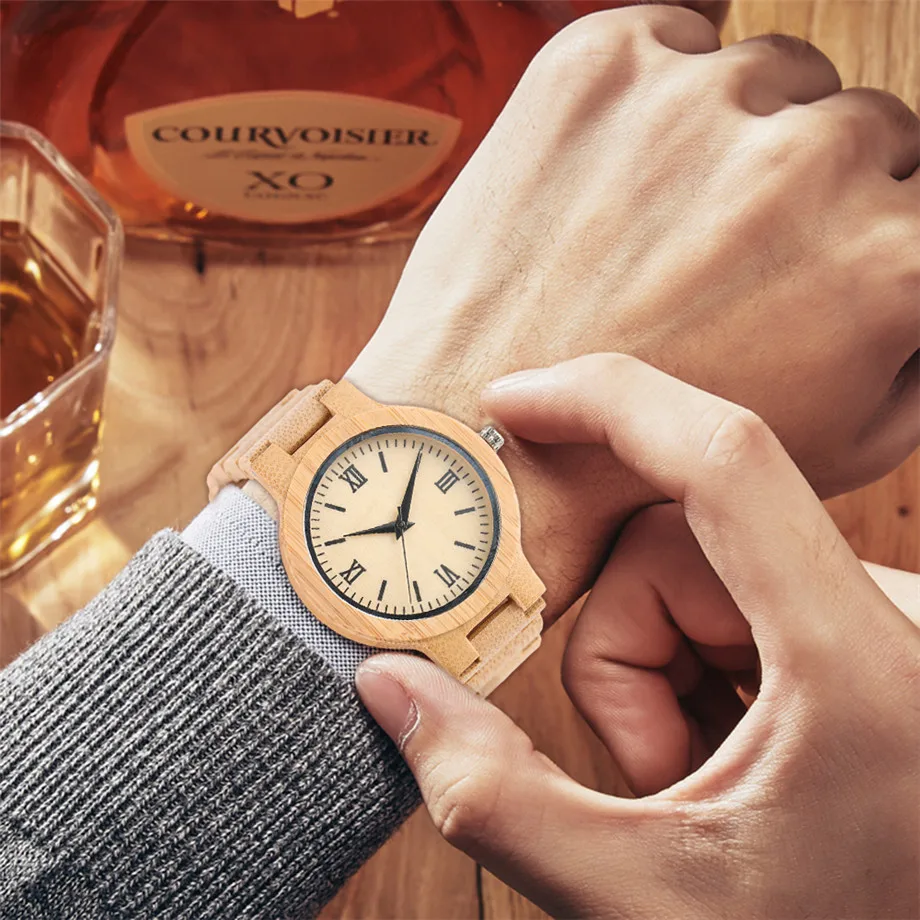 YISUYA Minimalist Full Wooden Watches Women Men Bamboo Wood Bracelet Fashion Creative Quartz Wristwatch Handmade Gifts Casual Clock Hour (3)