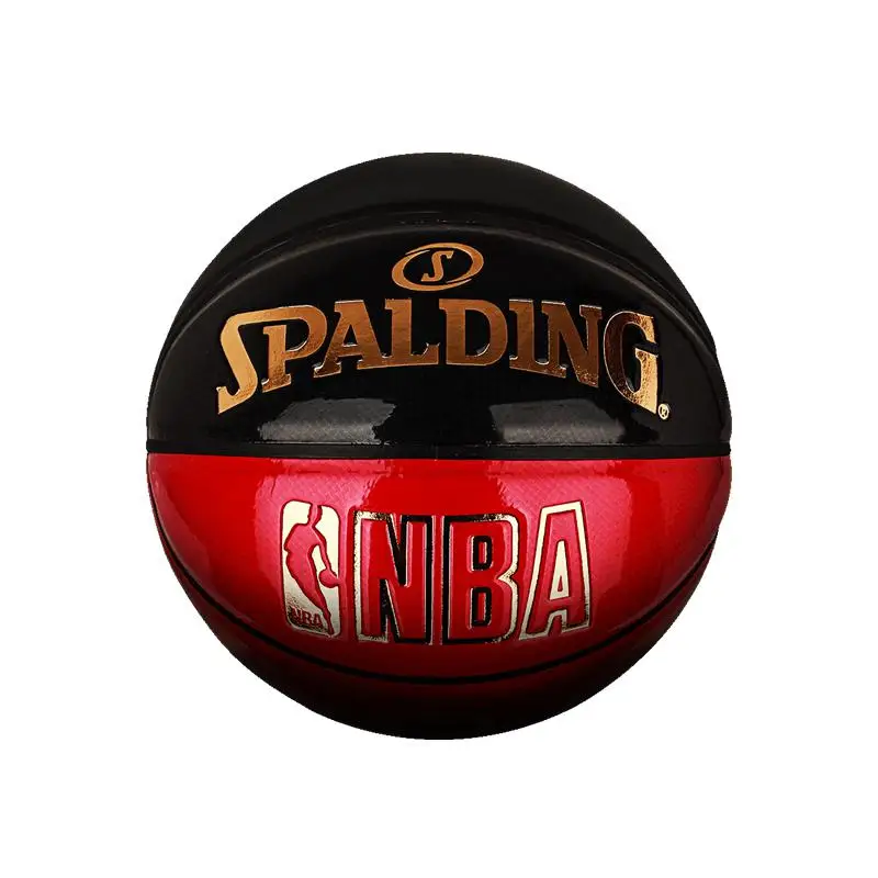 Зеркальный баскетбольный мяч серии Spalding Nba для помещений 74-653y, командный спортивный мужской тренировочный мяч - Цвет: 74-653Y