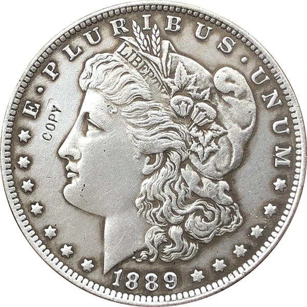 Копия монет 1889 CC США морганский доллар|Безвалютные монеты| |