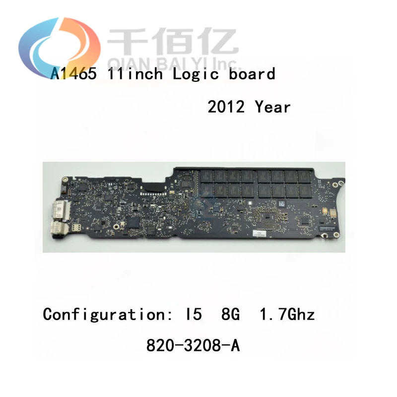 A1465 логическая плата i5 1 7 GHz 8GB для MacBook Air 11 6 '񟭌 год материнская 820 3208 A|laptop