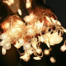 2 м 20 СВЕТОДИОДНЫЙ многоцветный вечерние гирлянды на батарейках романтическое сердце Рождественская Гирлянда Свадебные украшения